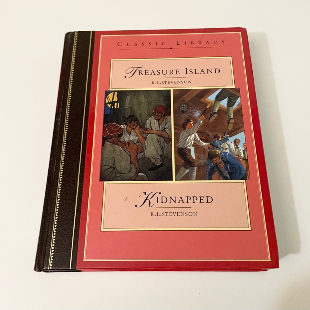 Classic Library Treasure Island & Kidnapped R.L Stevenson Hardcover Book